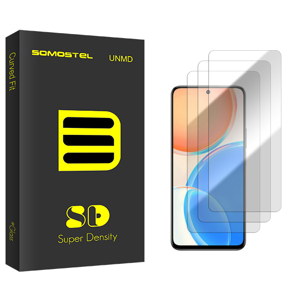 محافظ صفحه نمایش شیشه ای سوماستل مدل SD GlassMIX2106 مناسب برای گوشی موبایل آنر X8 بسته سه عددی