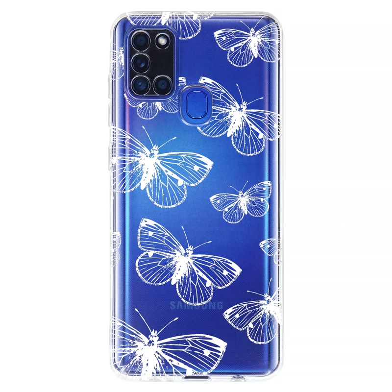 کاور مگافون طرح پروانه مدل C54-W مناسب برای گوشی موبایل سامسونگ Galaxy A21 S         