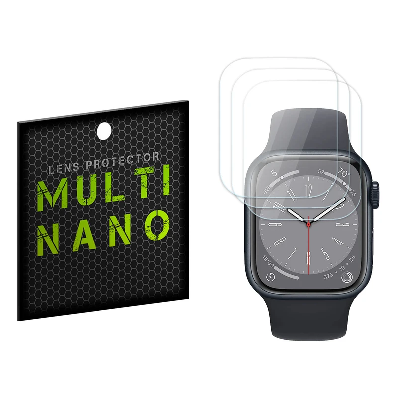 محافظ صفحه نمایش مولتی نانو مدل X-S3T مناسب برای ساعت هوشمند اپل Watch Series 8 41mm بسته سه عددی