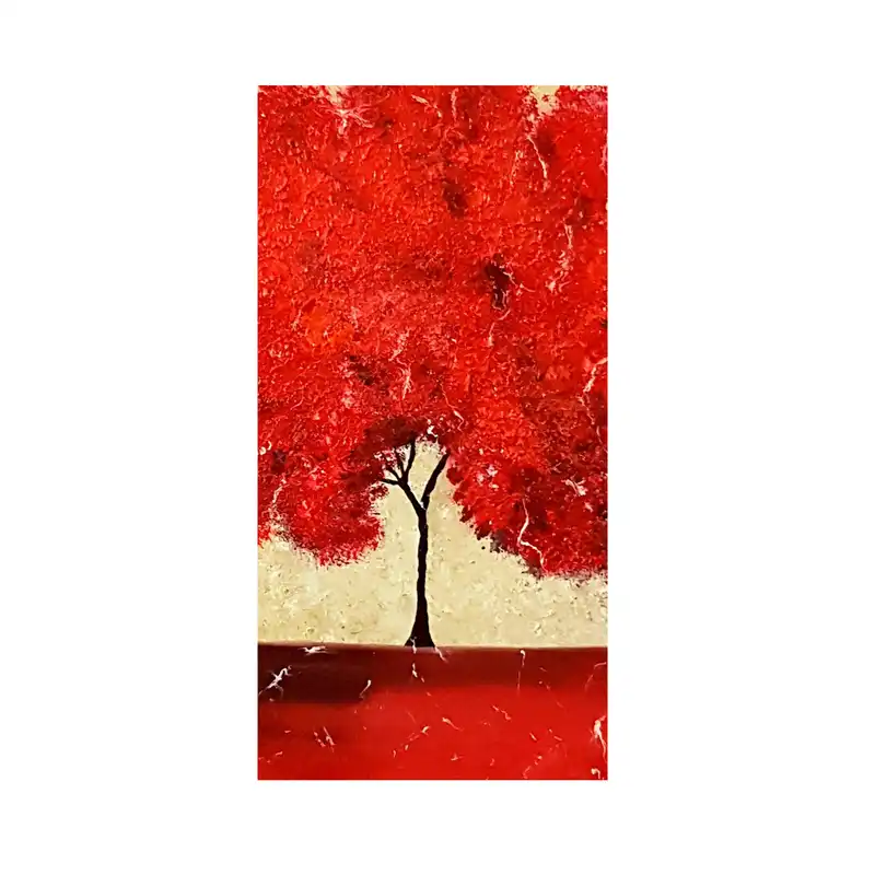 تابلو نقاشی رنگ روغن طرح درخت امید کد 106