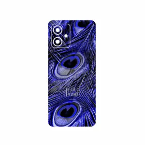 MAHOOT Purple Feather Cover Sticker for Motorola Moto G54