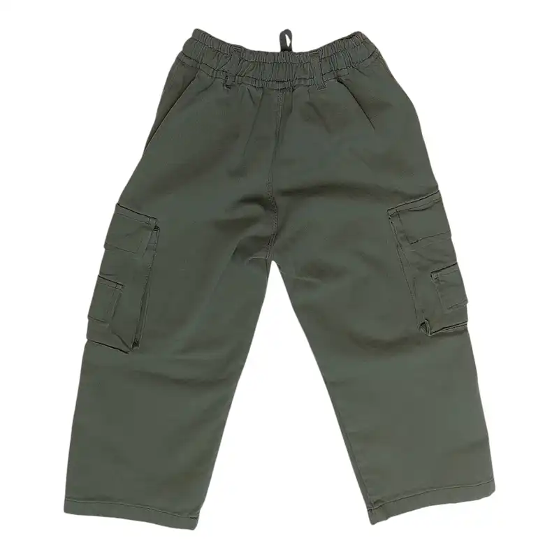 شلوار بچگانه مدل کارگو رنگ سبز