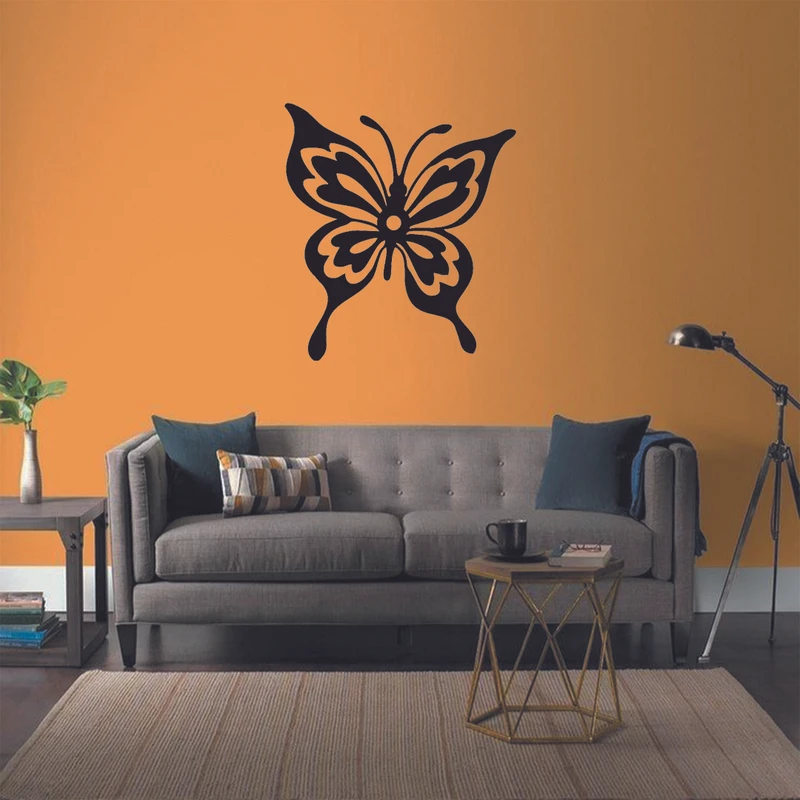 استیکر مدل چوبی طرح پروانه کد S77