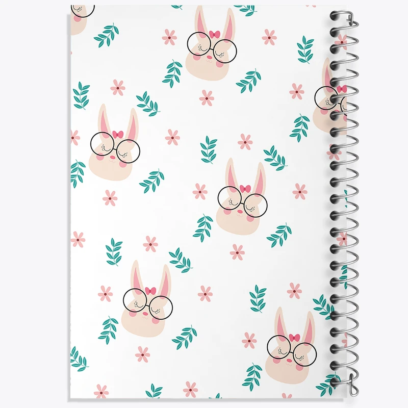 دفتر مشق 50 برگ خندالو طرح خرگوش بامزه کد N418