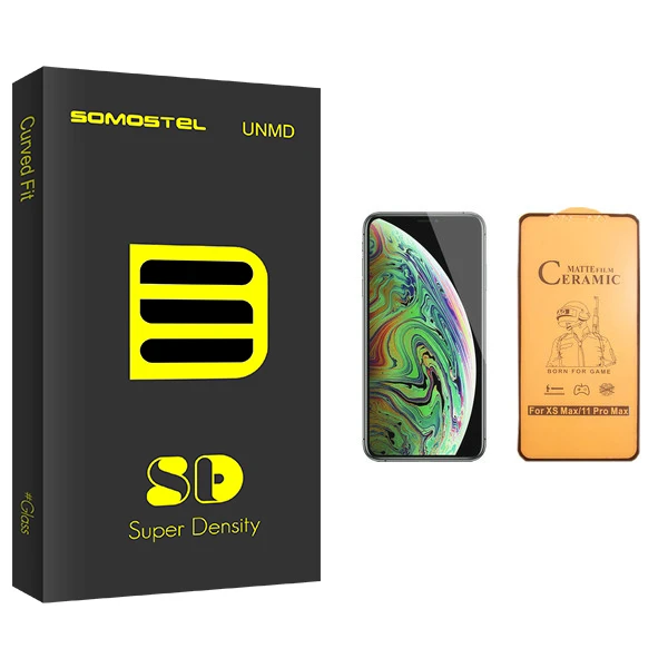 محافظ صفحه نمایش سرامیکی سوماستل مدل SD Glass مناسب برای گوشی موبایل اپل iPhone XS Max