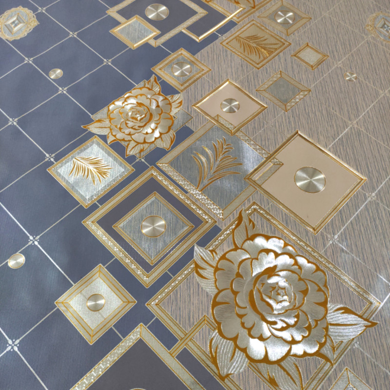 سفره 10 نفره مدل لایت پشت نخی طلاکوب