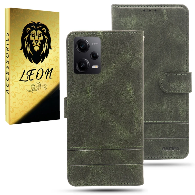 کیف کلاسوری لئون مدل Remax Yo مناسب برای گوشی موبایل شیائومی Redmi Note 12 Pro 5G