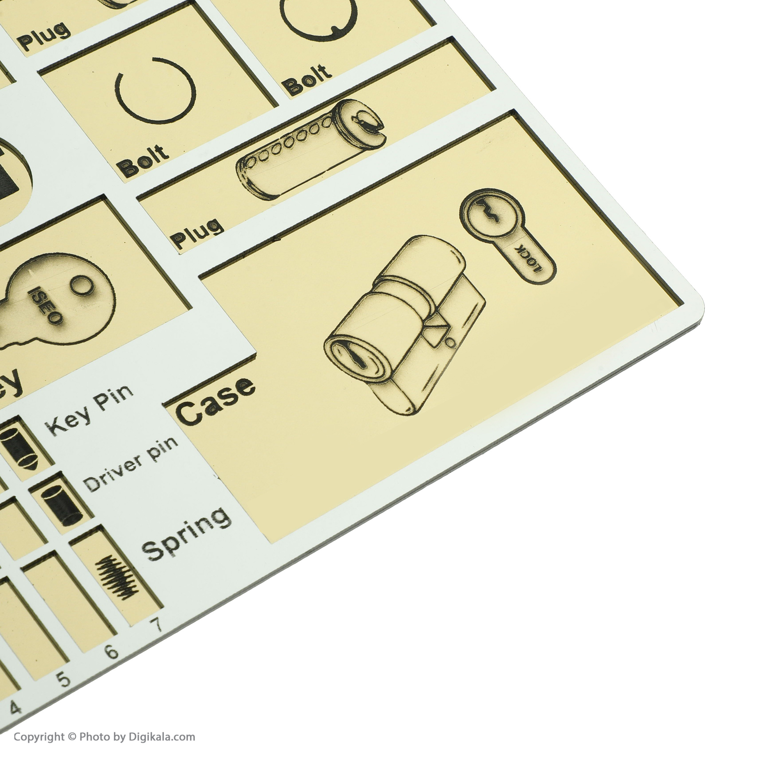 صفحه مونتاژ سیلندر قفل پیشگامانفر گویا مدل 002