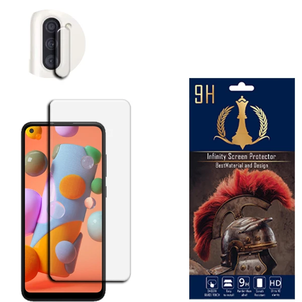   محافظ لنز دوربین اینفینیتی مدل PRO MAX مناسب برای گوشی موبایل سامسونگ Galaxy A11 به همراه محافظ صفحه نمایش