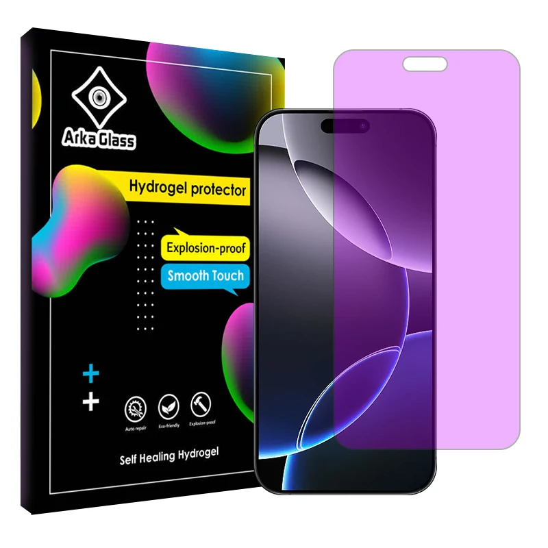 محافظ صفحه نمایش ضد اشعه بنفش آرکا گلس مدل Tough مناسب برای گوشی موبایل اپل iPhone 16 Pro Max