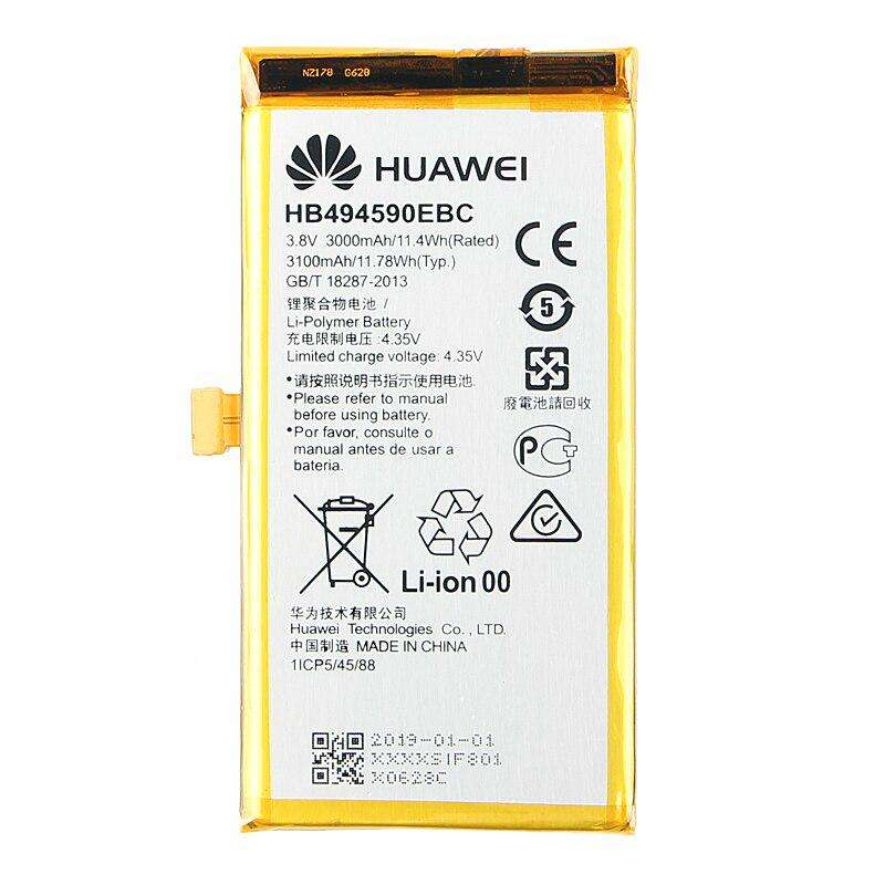 باتری موبایل مدل HB494590EBC ظرفیت 3000 میلی آمپر ساعت مناسب برای گوشی موبایل آنر7