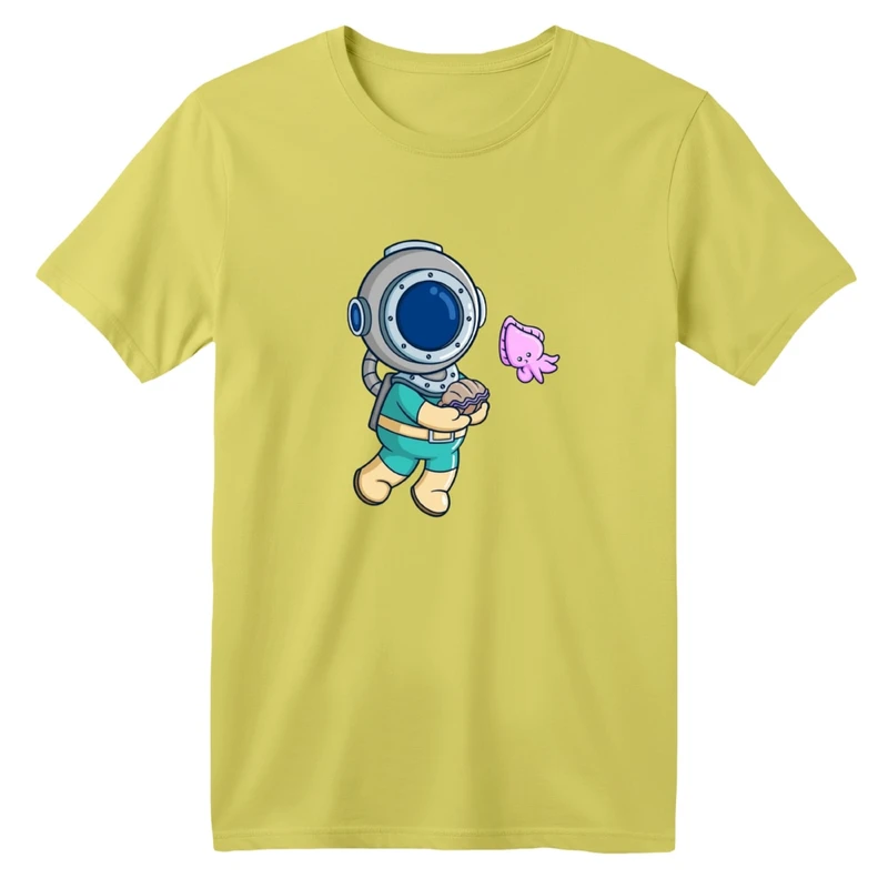 تی شرت آستین کوتاه بچگانه مدل آدم فضایی کد01