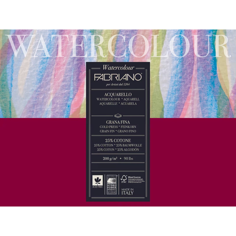 مقوا آبرنگ فابریانو مدل ACQUARELLO کد 200gsm سایز 20 × 15 سانتی متر بسته 12 عددی مقوا آبرنگ فابریانو مدل ACQUARELLO کد 200gsm سایز 20 × 15 سانتی متر بسته 12 عددی