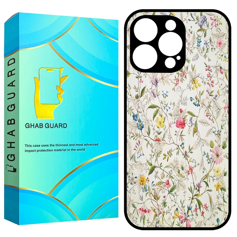 کاور قاب گارد طرح گل مدل GCHP16P مناسب برای گوشی موبایل اپل iPhone 16 Pro