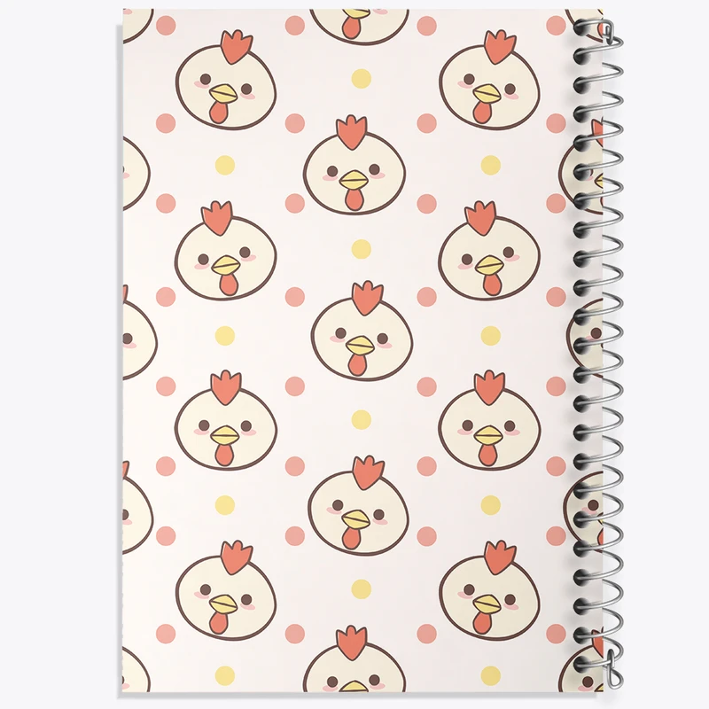 دفتر شطرنجی 50 برگ خندالو مدل جوجه بامزه کد N420