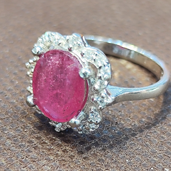 انگشتر نقره زنانه مدل سنگ یاقوت سرخ آفریقایی کد 508 انگشتر نقره زنانه مدل سنگ یاقوت سرخ آفریقایی کد 508