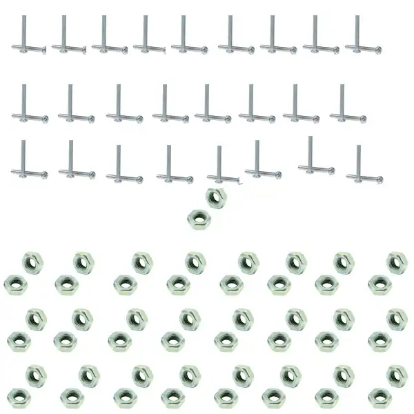 پیچ و مهره مدل M3_3 بسته 100 عددی