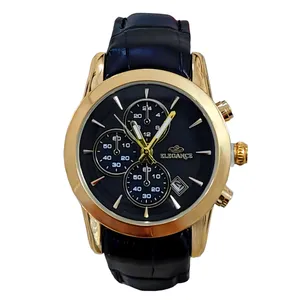 ساعت مچی عقربه ای زنانه الگانس مدل تک موتوره بند چرم