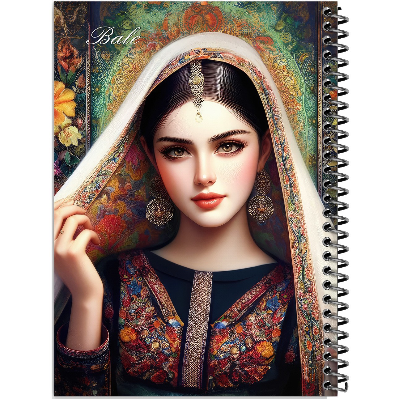 دفتر طراحی 50 برگ انتشارات بله طرح فانتزی دختر ایرانی کد Q499