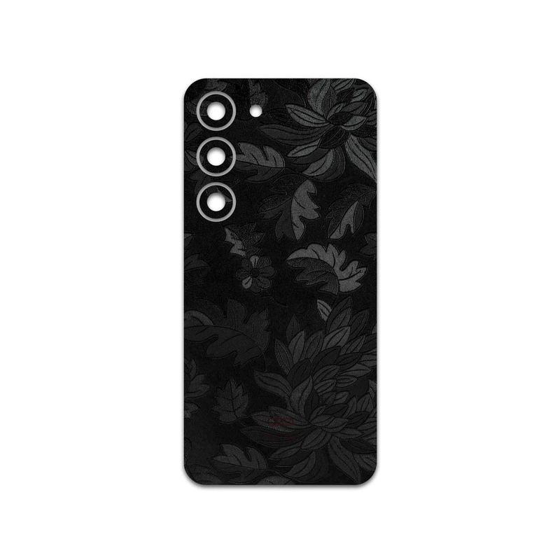 برچسب پوششی ماهوت مدل Black-Wildflower مناسب برای گوشی موبایل سامسونگ Galaxy S23