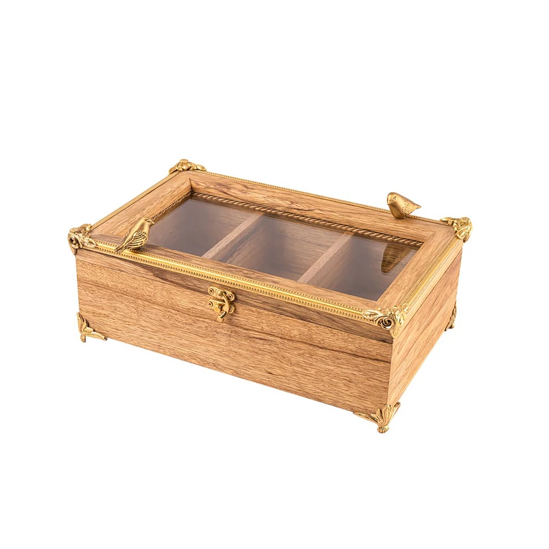 جعبه پذیرایی گلدکیش طرح گلدن برد مدل GK829654