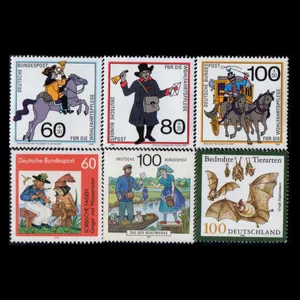 تمبر یادگاری مدل خارجی مجموعه 6 عددی 