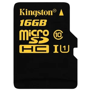 کارت حافظه microSDHC کینگستون مدل V90 کلاس 10 استاندارد U1 سرعت 80mbs ظرفیت 16 گیگابایت