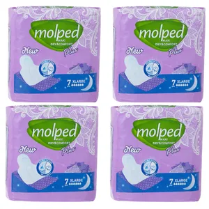 نوار بهداشتی مولپد مدل Dry & Comfort سایز خیلی بزرگ مجموعه 4 عددی