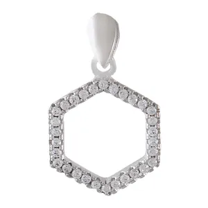 آویز گردنبند نقره زنانه بازرگانی میلادی مدل مدرن کد PKR_169