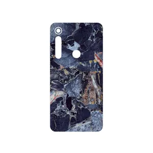 MAHOOT Broken black marble Cover Sticker for Motorola One Macro