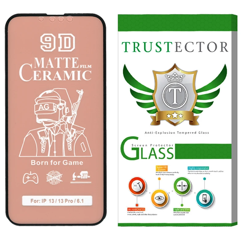   محافظ صفحه نمایش سرامیکی مات تراستکتور مدل CATA مناسب برای گوشی موبایل اپل iPhone 14 