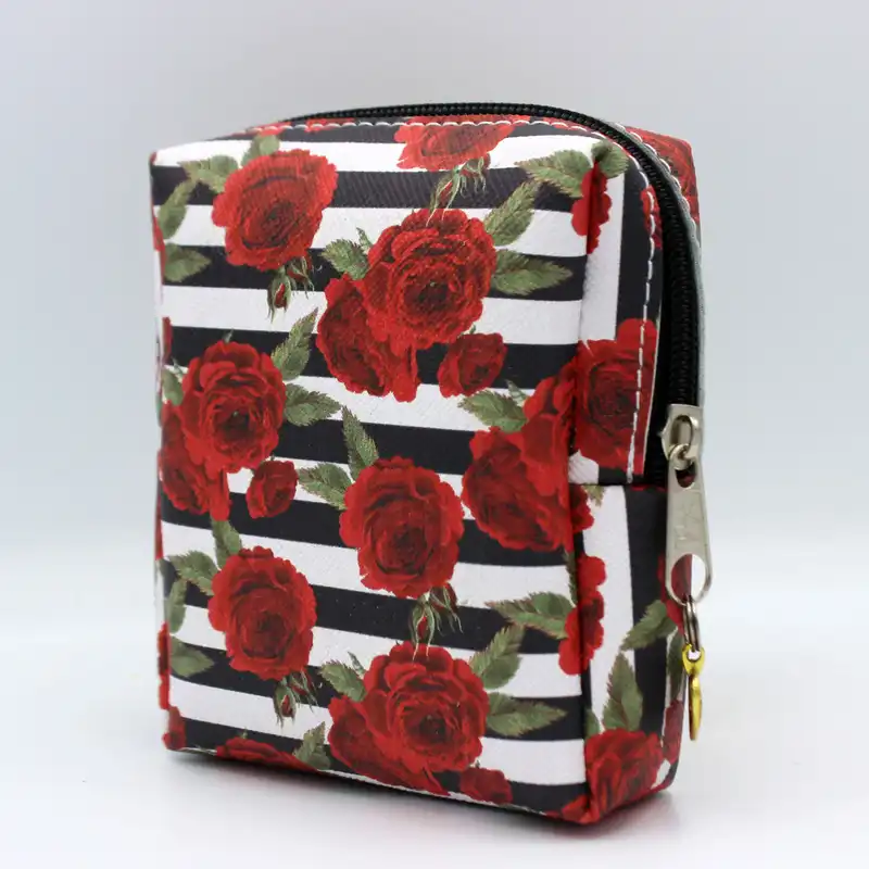 کیف لوازم آرایش زنانه طرح گل مدل CB-021