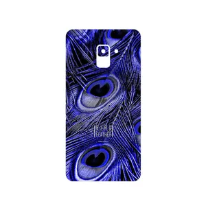 MAHOOT Purple Feather Cover Sticker for Samsung Galaxy A8 Plus 2018