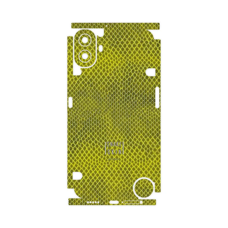 برچسب پوششی ماهوت مدل Yellow Snake Skin-FullSkin مناسب برای گوشی موبایل ناتینگ CMF Phone 1