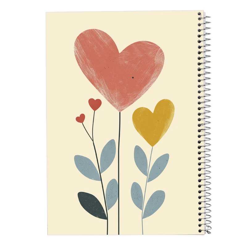 دفتر نقاشی 50 برگ مدوپد مدل عاشقانه love کد DF14150