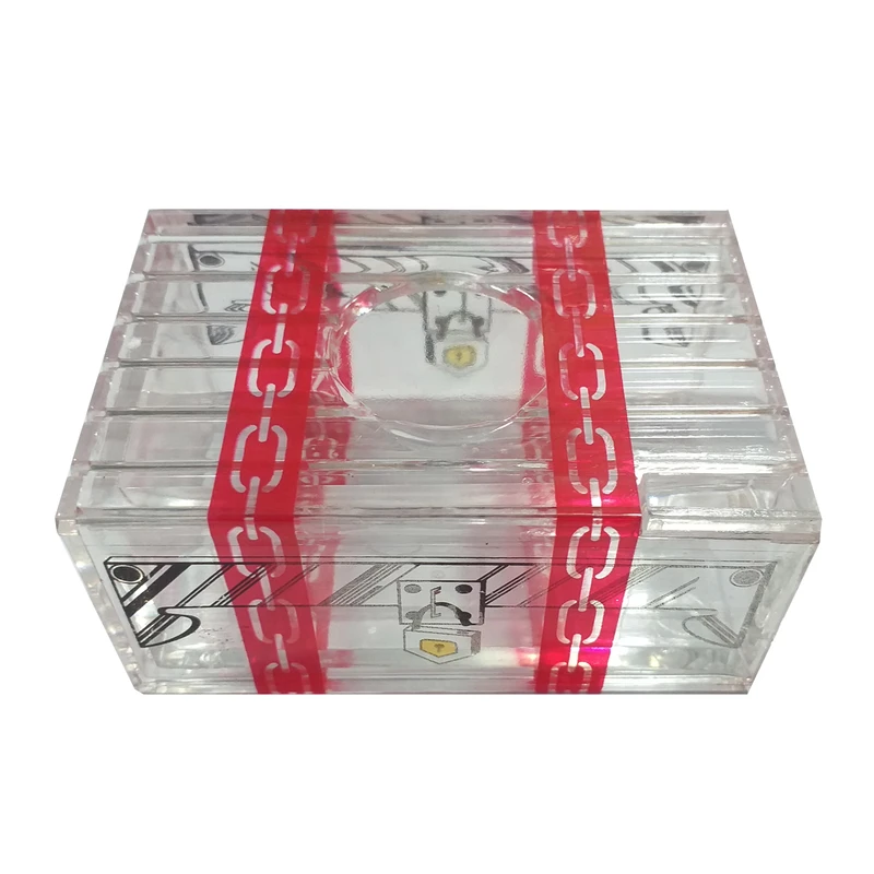 ابزار شعبده بازی دنیای سرگرمی های کمیاب طرح قلک شیشه ایی مدل DSK3270