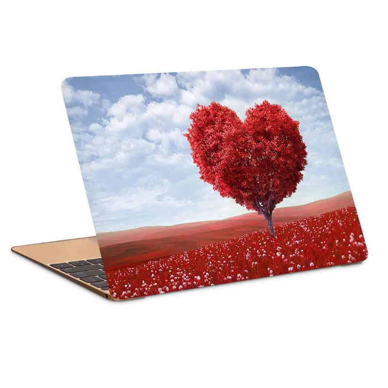 استیکر لپ تاپ طرح tree heart photoshop field grass romancکد P-1004مناسب برای لپ تاپ 15.6 اینچ