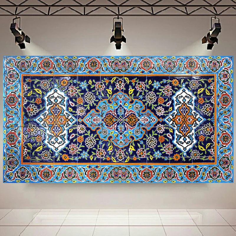  پوستر طرح مخمل کاشی کاری مدل اصیل ایرانی کد AR302477