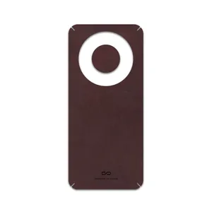 MAHOOT Matte-Dark-Brown-Leather Cover Sticker for Honor X9c Smart