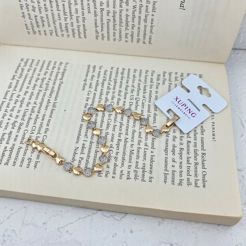 دستبند زنانه ژوپینگ مدل قلب جواهری کد B4620 دستبند زنانه ژوپینگ مدل قلب جواهری کد B4620