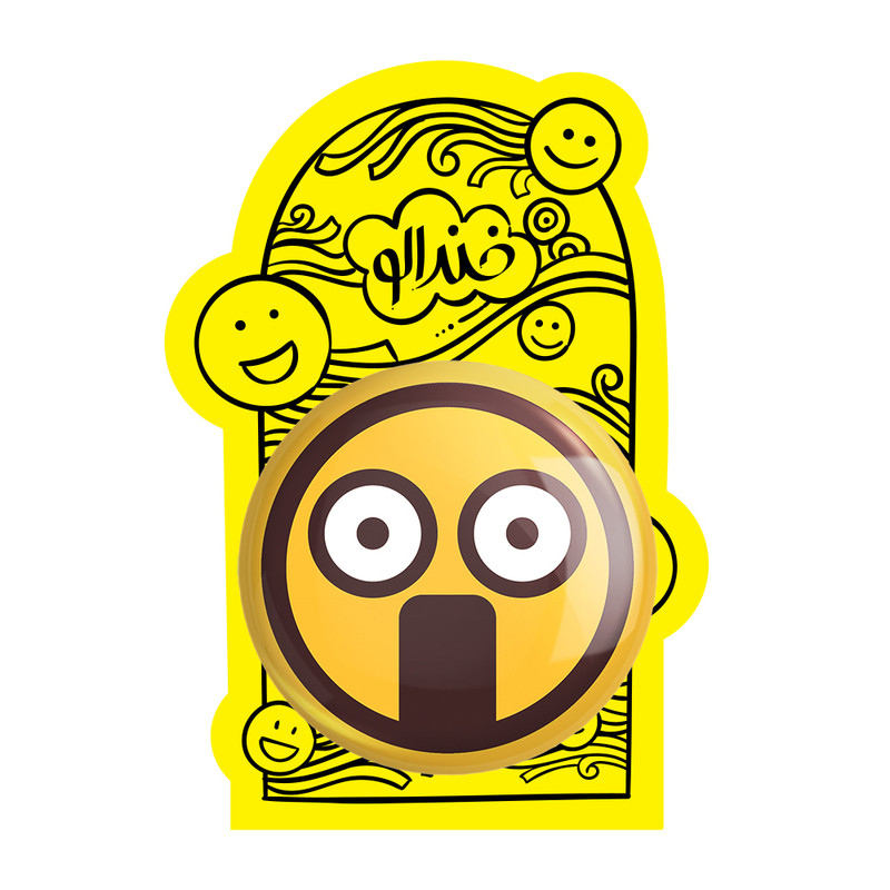 آینه جیبی خندالو طرح ایموجی Emoji مدل تاشو کد 3020