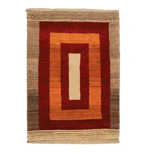 گبه دستباف یک متری طرح مدرن کد 4040430