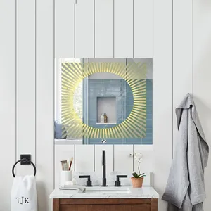 آینه سرویس بهداشتی طرح لمسی مدل 50x50 D01