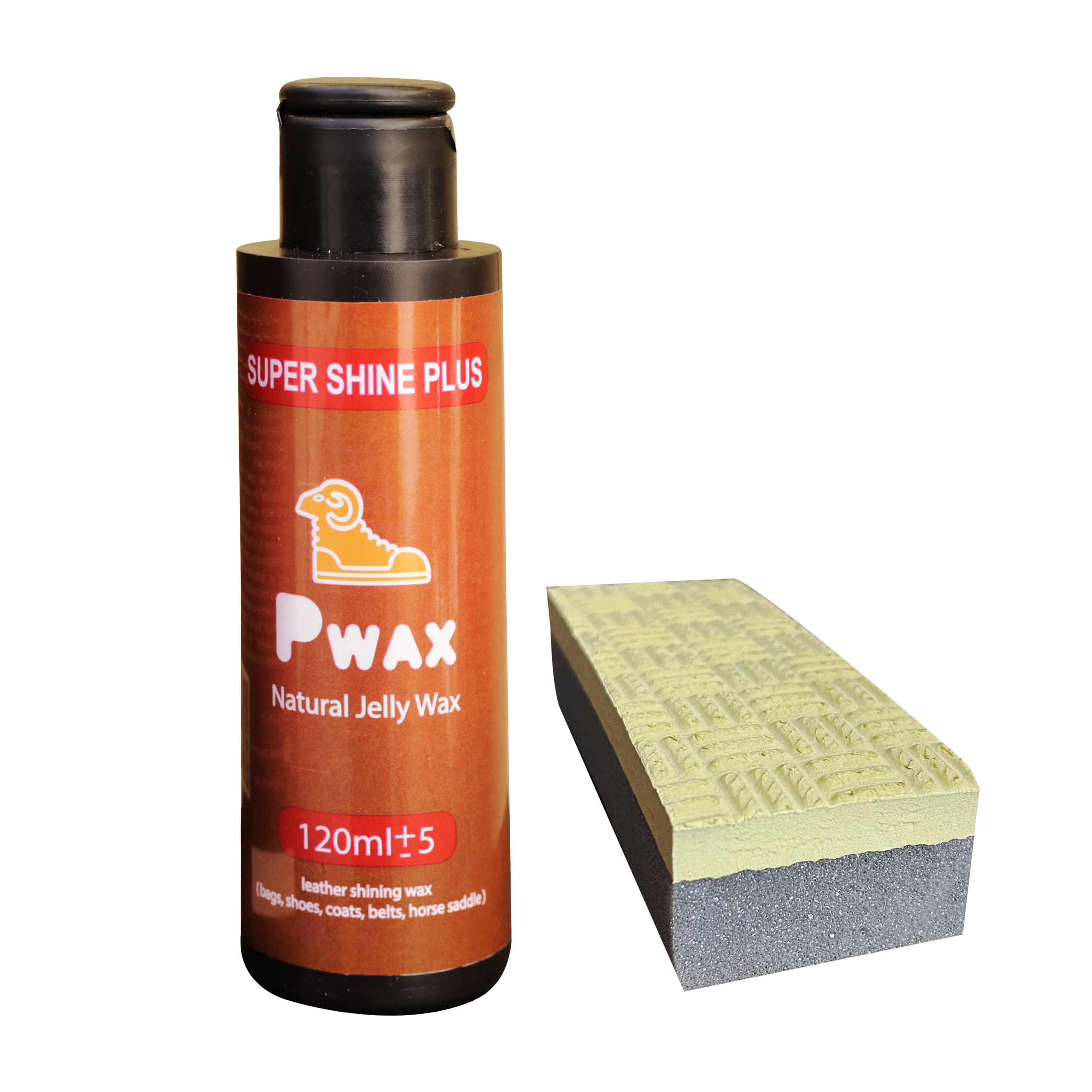 واکس براق کننده کفش پی واکس مدل pwax6plus همراه با اسفنج