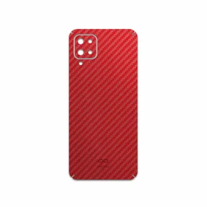 MAHOOT Red-Fiber Cover Sticker for Samsung Galaxy A12 Nacho