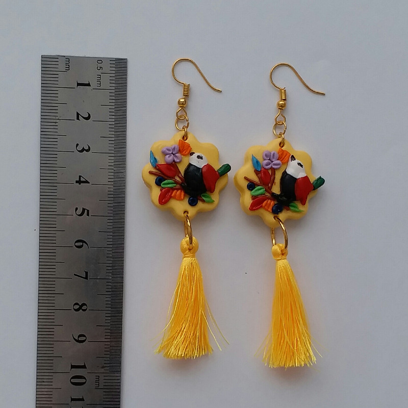 گوشواره دخترانه مدل پرنده E1012 گوشواره دخترانه مدل پرنده E1012