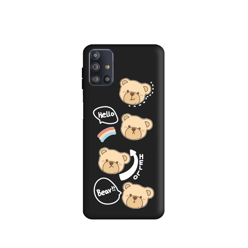 کاور طرح خرس بیر کد m2447 مناسب برای گوشی موبایل سامسونگ Galaxy M31s