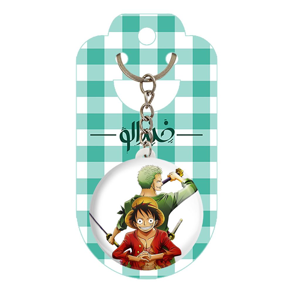 جاکلیدی خندالو مدل لوفی و زورو انیمه وان پیس One Piece کد 11443 -  - 2