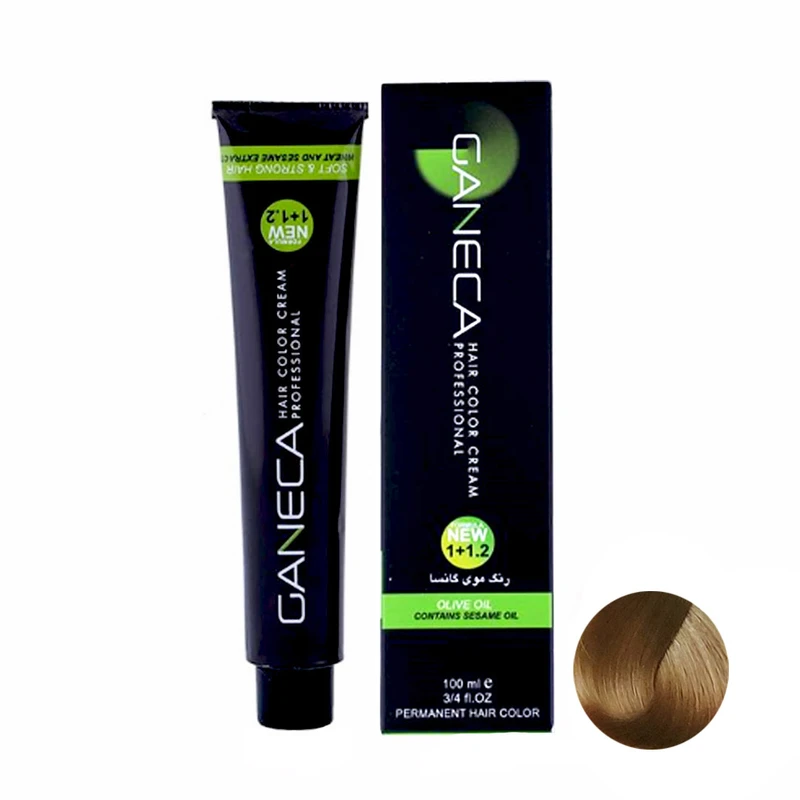 رنگ مو گانسا شماره AS18 حجم 100 میلی لیتر رنگ بلوند خردلی