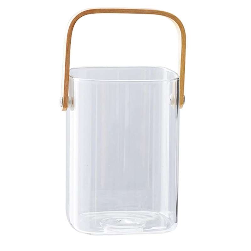 ظرف یخ مدل مربع دسته بامبو کد 1369n at1530